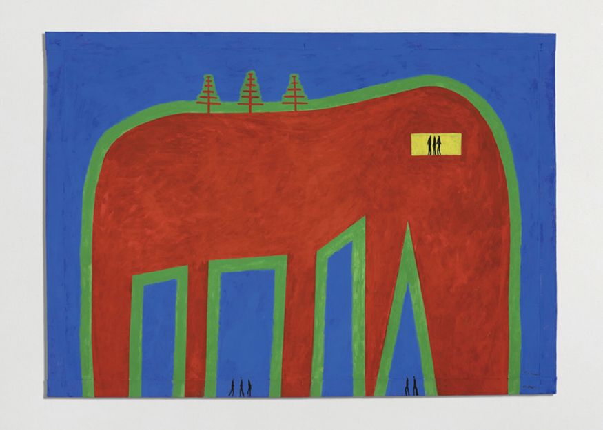 Mostro괴물_천배접 종이에 비닐 페인트_100x140 cm_2025.jpg