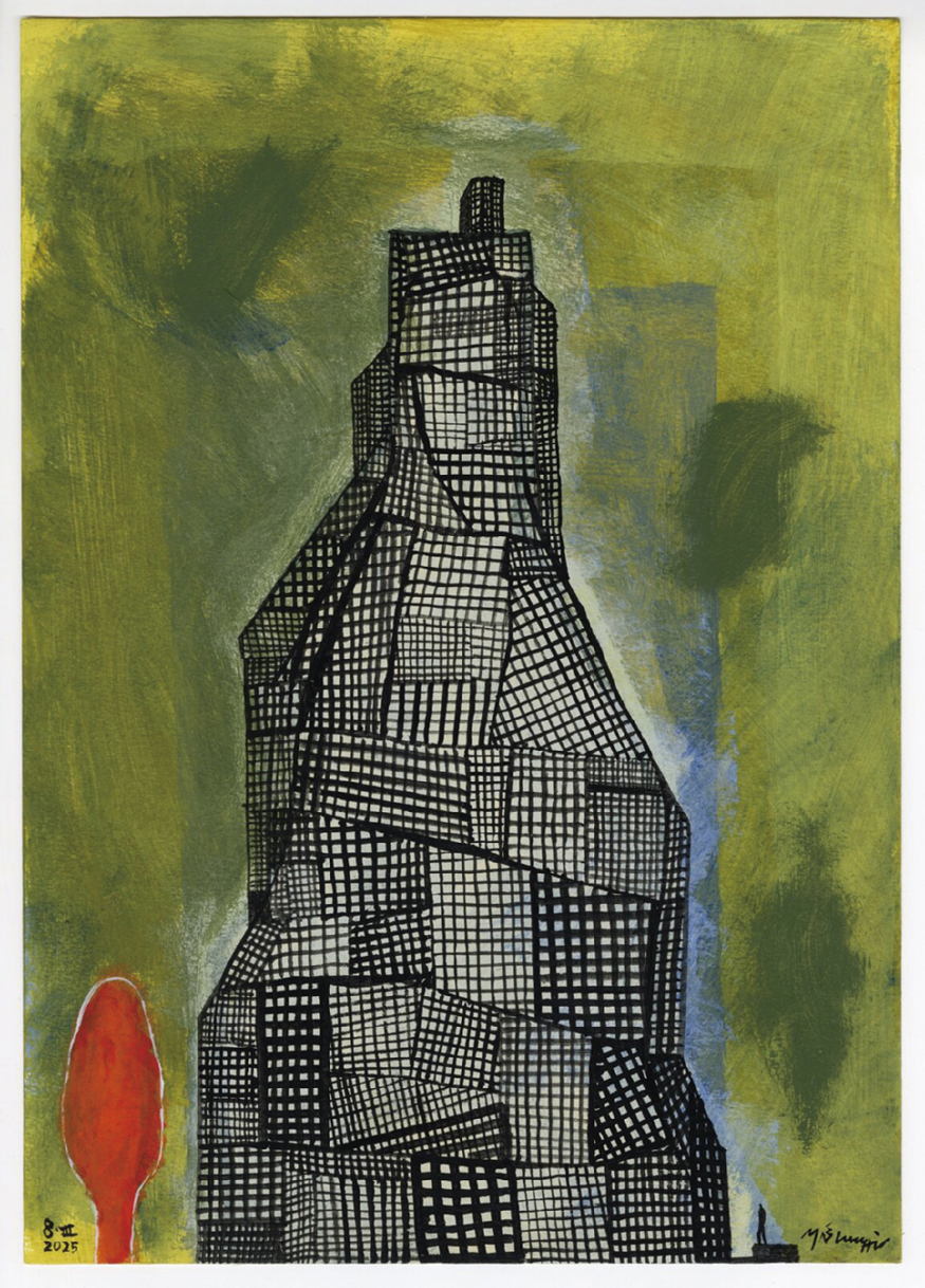 네트워크 건축_종이에 혼합 매체_29.7x21 cm_2025.jpg